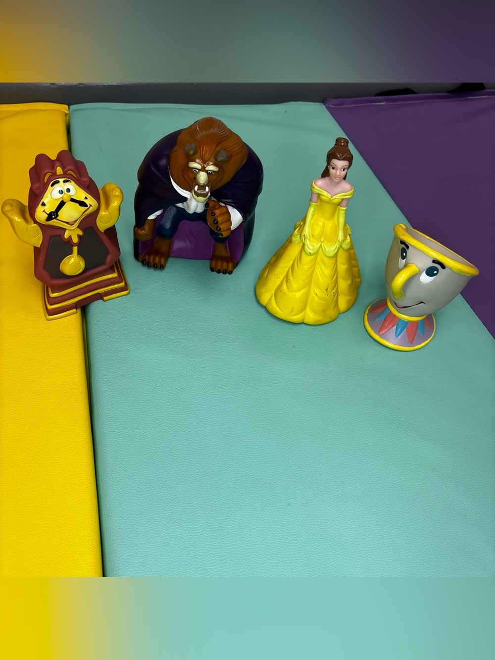 Disney Beauty and the Beast 4 Vintage Figure Bundle